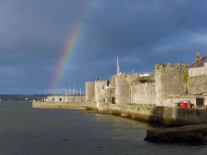 City walls at Caernarfon