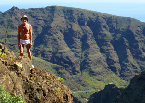 Jim high above the Barranco