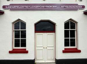 Llanfair PG station with full name