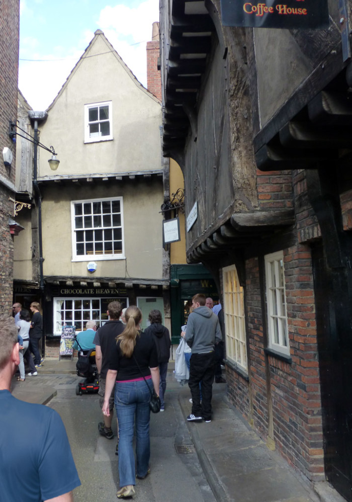 The quaint street called Little Shambles in York