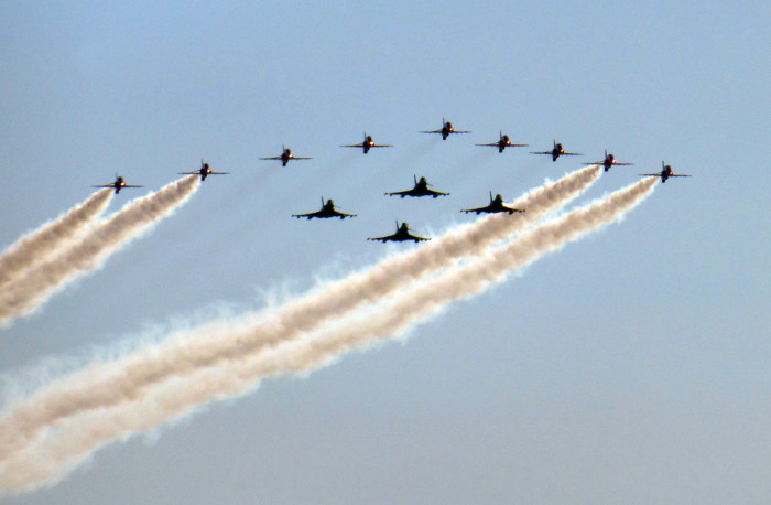 As ever the Red Arrows were spectacular