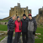 Group at Warkworth castle